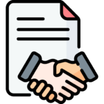 icone contrat serrage de mains